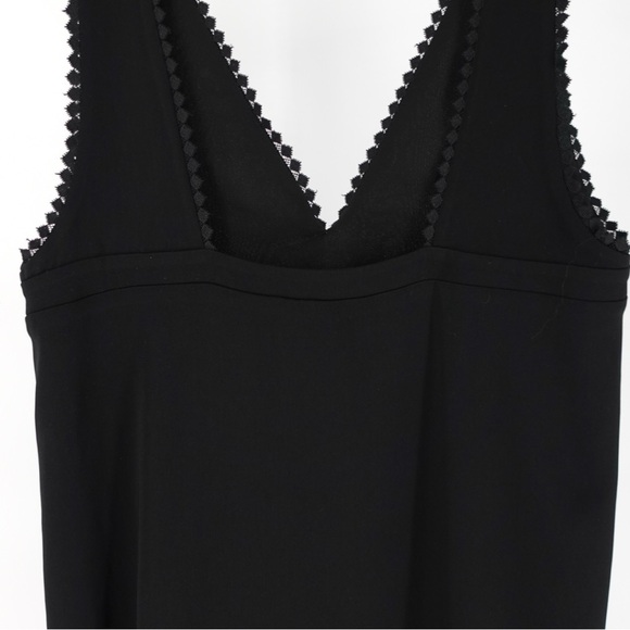 NWT The Kooples Black Sleeveless V-Neck Midi Dress Size M - Picture 7 of 13